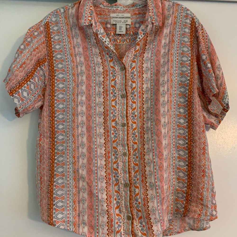 Linen patterned shirt
